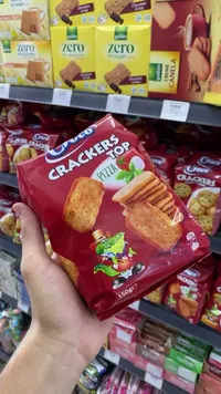 بسكويت كراكرز توب بنكهة البيتزا - كروكو (Croco)