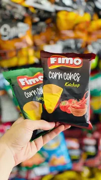 سناكس ذرة مخروطية بنكهة الكاتشب - فيمو (Fimo)