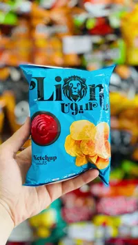 شيبس بطاطس بنكهة الكاتشب - ليون (Lion)
