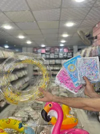 عوامة سباحة دائرية شفافة باللمعان