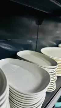 صحن تقديم بيضاوي سيراميك