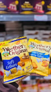 حلوى الكراميل المحشوة بالشوكولاتة - ويرذرز أوريجينال (Werther's Original) - سوق غزة