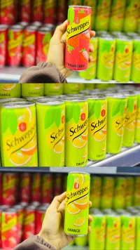 مشروب غازي بنكهة الفراولة - شويب (Schweppes)