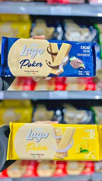 بسكويت ويفر محشو بالكاكاو والليمون - لاغو بوكر (Lago)