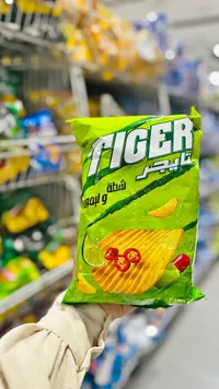 شيبس بطاطس بنكهة الشطة والليمون - تايجر (Tiger)