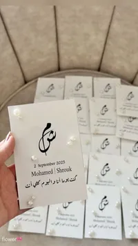 بطاقة توزيعات محمد وشروق