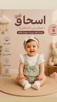 طقم ملابس أطفال - إسحاق للملابس الجاهزة
