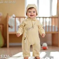 بدلة أطفال قطعة واحدة مع قبعة