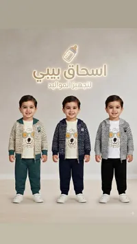 طقم ملابس أطفال - اسحاق بيبي