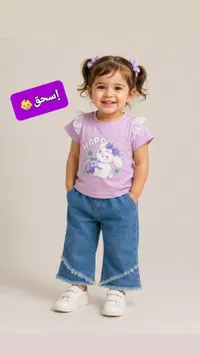 طقم ملابس صيفية للبنات - إسحق