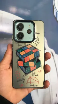 غطاء حماية للهاتف بتصميم مكعب روبيك والرياضيات - سو كول (So Cool)