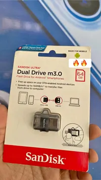 فلاشة مزدوجة للهواتف 64 جيجابايت - سانديسك (SanDisk)