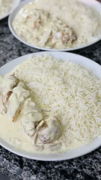 أرز بالدجاج والكريمة
