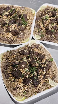 أرز بلحم مشوي