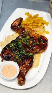 دجاج مشوي بصوص الباربيكيو
