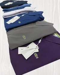 قميص بولو رجالي بيكيه مطاطي - لاكوست (Lacoste)