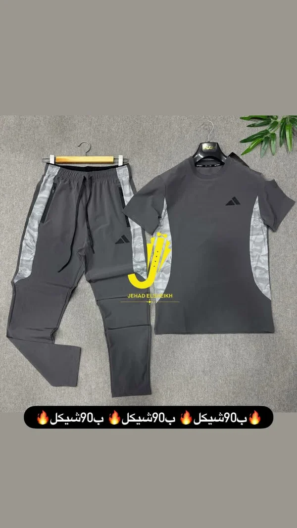طقم رياضي رجالي صيفي - أديداس (Adidas) - ملابس رجالية - سوق غزة