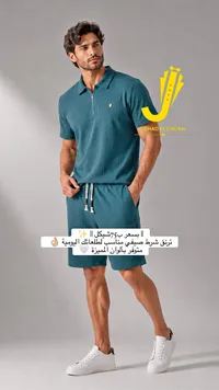 طقم ترنق صيفي رجالي - جهاد الشيخ (Jehad Elsheikh) - سوق غزة