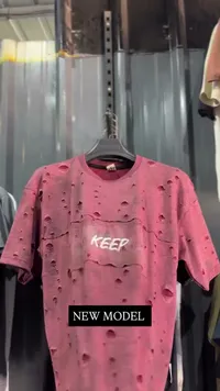 تيشيرت رجالي ممزق - KEEP