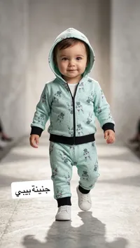 بدلة أطفال جنينة بيبي - جاكيت وبنطال