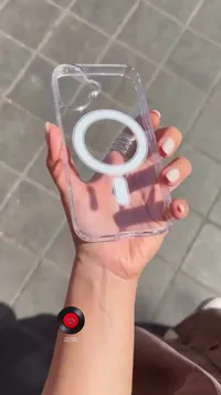 جراب حماية شفاف مع مغناطيس ماج سيف