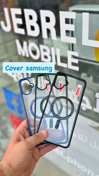 جراب حماية شفاف مع حلقة مغناطيسية لهاتف سامسونج (Samsung)