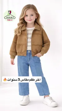 طقم بناتي جاكيت وجينز - جوري
