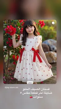 فستان الصيف بنقشة الكرز - جوي ستور (Joy Store)