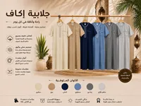 جلابية رجالية صيفية - إكاف