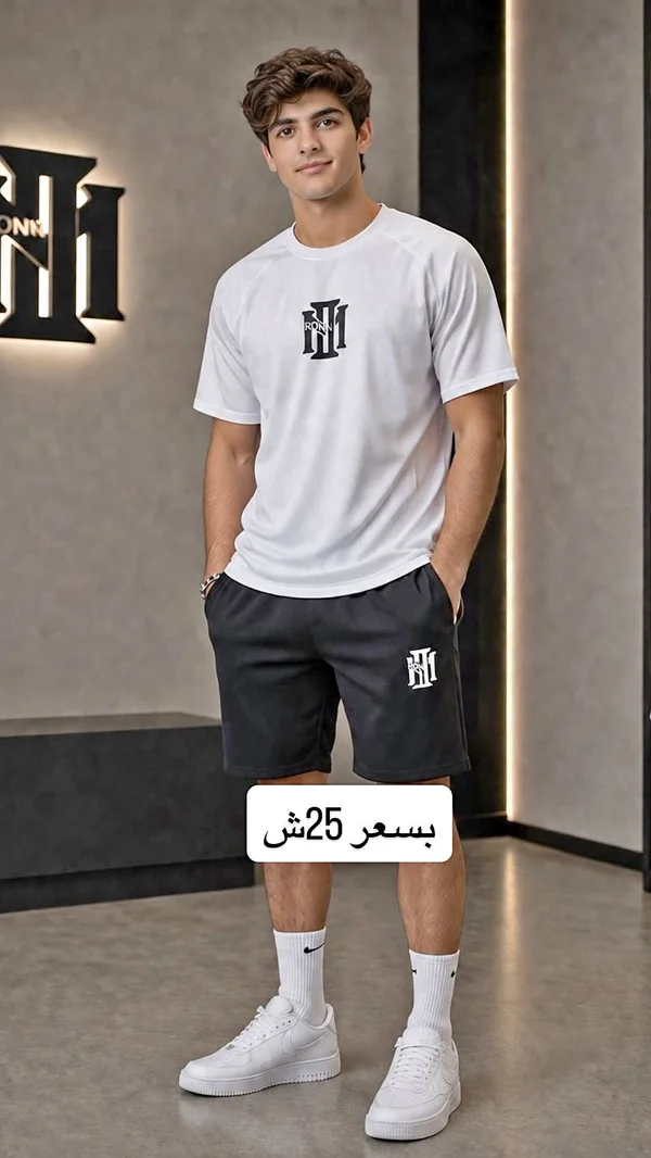طقم صيفي رجالي - رون (Ronn) - ملابس رجالية - سوق غزة
