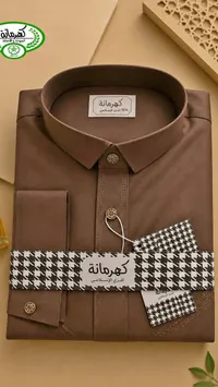 قميص رجالي للزي الإسلامي - كهرمانة