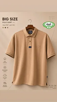 قميص بولو رجالي مقاسات كبيرة - ليسو (Leisu)