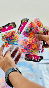 أربطة مطاطية لصنع الأساور (DIY Elastic Band)