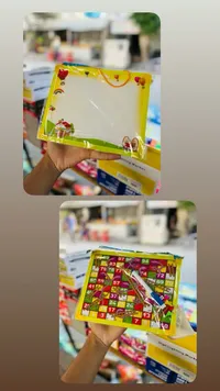 لوح رسم وكتابة مع لعبة السلم والثعبان (High Lighting Markers)