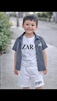 طقم صيفي للأطفال - زارا (Zara)