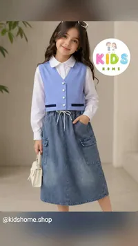 طقم ملابس بناتي رسمي - كيدز هوم (Kids Home)