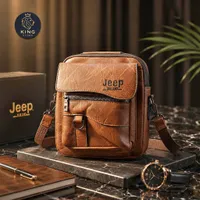 حقيبة كروس جلدية للرجال - جيب بولو (Jeep Buluo)