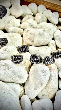 خاتم رجالي بنقش اسم (Silver King Store)