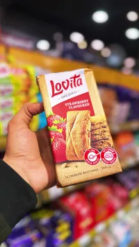 بسكويت لوفيتا بنكهة الفراولة - Loovita Strawberry