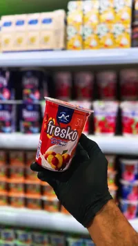 لبن زبادي بطعم الخوخ - فريسكو (Fresko)