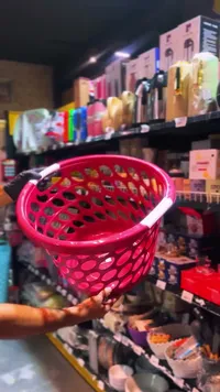 سلة غسيل بلاستيكية دائرية