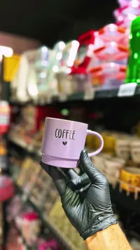كوب قهوة سيراميك بتصميم عصري