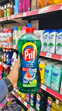 سائل جلي الترا باور بالليمون الأخضر - بريل (Pril)