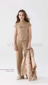 طقم ملابس صيفي للأطفال - فيتوريا روسا (Vittoria Rossa)
