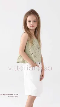 طقم ملابس صيفي للبنات - فيتوريا روسا (Vittoria Rossa)