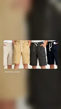 شورت كارجو للأطفال - لافندر سنتر