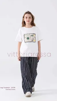 طقم ملابس صيفي للأطفال - فيتوريا روسا (Vittoriarossa)