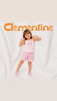 طقم صيفي بناتي - كليمنتاين (Clementine)