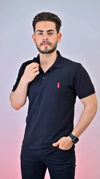 قميص بولو رجالي أسود - بولو رالف لورين (Polo Ralph Lauren)