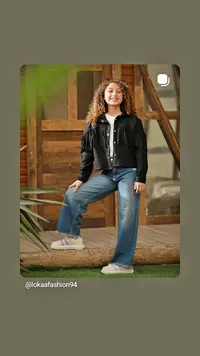 جاكيت بناتي بتصميم شراشيب (Lokaafashion)